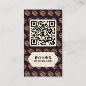 Carte De Visite Icône de café (Dos)