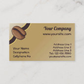 Carte De Visite Icône de café (Devant)