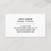 Carte De Visite Icône de caméra noire, photographe, photographie (Dos)