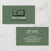 Carte De Visite Icône de caméra simple, photographe, photographie (Devant / Derrière)