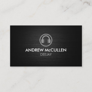 Carte De Visite Icône de casque de Disc Jockey Deejay DJ 