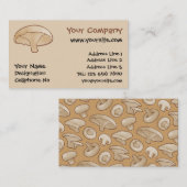 Carte De Visite Icône de champignons (Devant / Derrière)