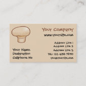 Carte De Visite Icône de champignons de boutons (Devant)