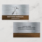 Carte De Visite Icône de clé de marteau | Bois métallique (Devant / Derrière)