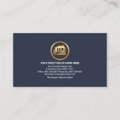 Carte De Visite Icône de construction d'or créative Rénovation fro (Dos)