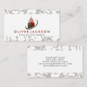 Carte De Visite Icône de construction du gratte-ciel (Devant / Derrière)