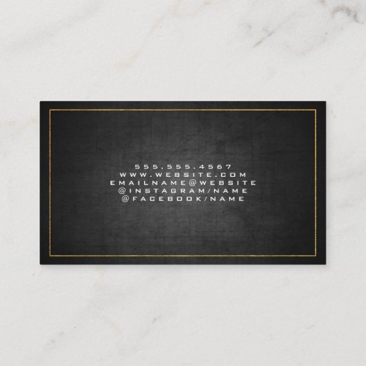 Carte De Visite Icône de construction du gratte-ciel | Constructio (Dos)