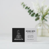 Carte De Visite Icône de construction moderne | Agent immobilier (Debout devant)