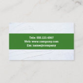 Carte De Visite Icône de construction verte (Dos)