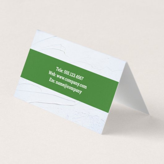 Carte De Visite Icône de construction verte (Dos)