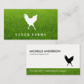 Carte De Visite Icône de coq (Devant / Derrière)