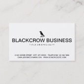 Carte De Visite icône de corneille (Dos)