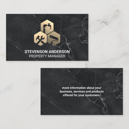 Carte De Visite Icône de correction des services | Menuiserie (Devant / Derrière)