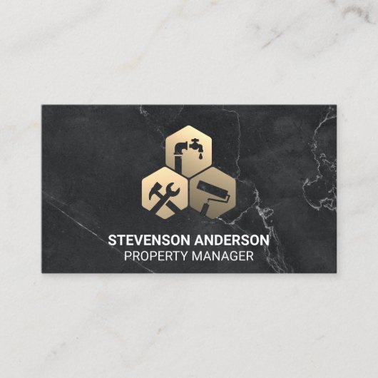 Carte De Visite Icône de correction des services | Menuiserie (Devant)