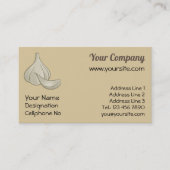 Carte De Visite Icône de coupe d'ail (Devant)