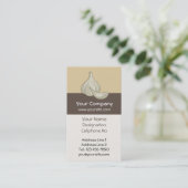 Carte De Visite Icône de coupe d'ail (Debout devant)