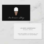 Carte De Visite Icône de crème glacée (Devant / Derrière)