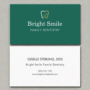 Carte De Visite Icône de dent de cabinet de dentisterie moderne