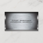 Carte De Visite Icône de dent propre | Brosse métallique (Dos)