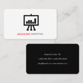 Carte De Visite Icône de graphique (Devant / Derrière)