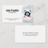 Carte De Visite Icône de la caméra | Nuages (Devant / Derrière)