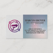 Carte De Visite Icône de la caméra | Sécurité (Devant)