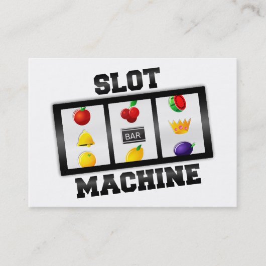 Carte De Visite Icône de la machine à sous inclinée (Devant)