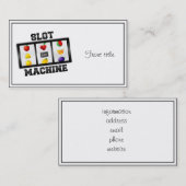 Carte De Visite Icône de la machine à sous inclinée (Devant / Derrière)