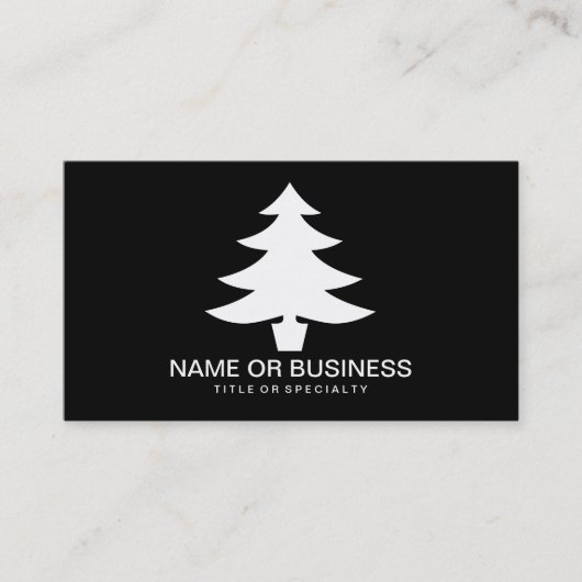 Carte De Visite icône de l'arbre de Noël (Devant)
