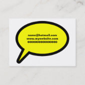 Carte De Visite Icône de légende (Dos)