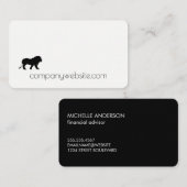 Carte De Visite Icône de lion / Finance (Devant / Derrière)