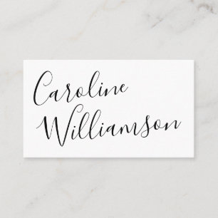 Carte De Visite Icône de médias sociaux de calligraphie de script 