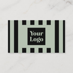 Carte De Visite Icône de médias sociaux de logo personnalisé Vert 