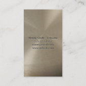 Carte De Visite Icône de méditation | Fond métallique (Dos)