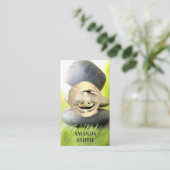 Carte De Visite Icône de méditation | Pierres empilées (Debout devant)