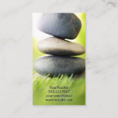 Carte De Visite Icône de méditation | Pierres empilées (Dos)