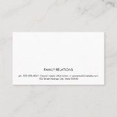 Carte De Visite Icône de pensée (Dos)