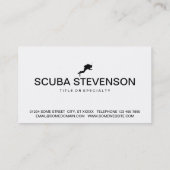Carte De Visite icône de plongeur autonome (Dos)