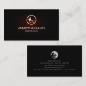 Carte De Visite Icône de prise électrique de réparation à domicile (Devant / Derrière)