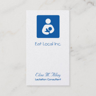 Carte De Visite Icône de professionnel de la lactation en soins in