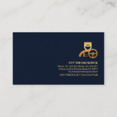 Carte De Visite Icône de Stopwatch Creative Taxi (Dos)