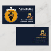 Carte De Visite Icône de Stopwatch Creative Taxi (Devant / Derrière)