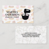 Carte De Visite Icône de table de mixage | Viennoiseries (Devant / Derrière)