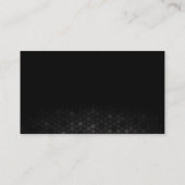 Carte De Visite Icône de téléphone | Arrière - plan Abstrait Black (Dos)