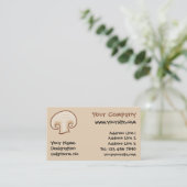 Carte De Visite Icône de tranche de champignons (Debout devant)