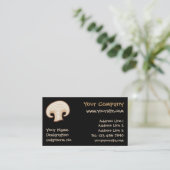 Carte De Visite Icône de tranche de champignons (Debout devant)