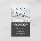 Carte De Visite Icône dent étincelante | Bureau des dentistes (Devant)