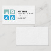 Carte De Visite Icône des services de ménage | Services d'hôtel (Devant / Derrière)
