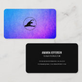 Carte De Visite Icône d'étirement du yoga (Devant / Derrière)