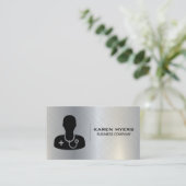 Carte De Visite Icône Docteur Médicale (Debout devant)